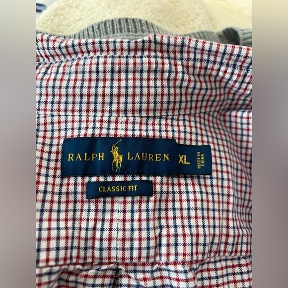 Ralph Lauren red black button down shirt size XL - Picture 6 of 6